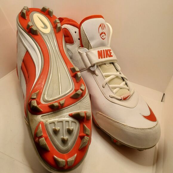 New Nike Blade Shark Orange/White Football Cleats Men’s Size 15 315789-161 main image 6